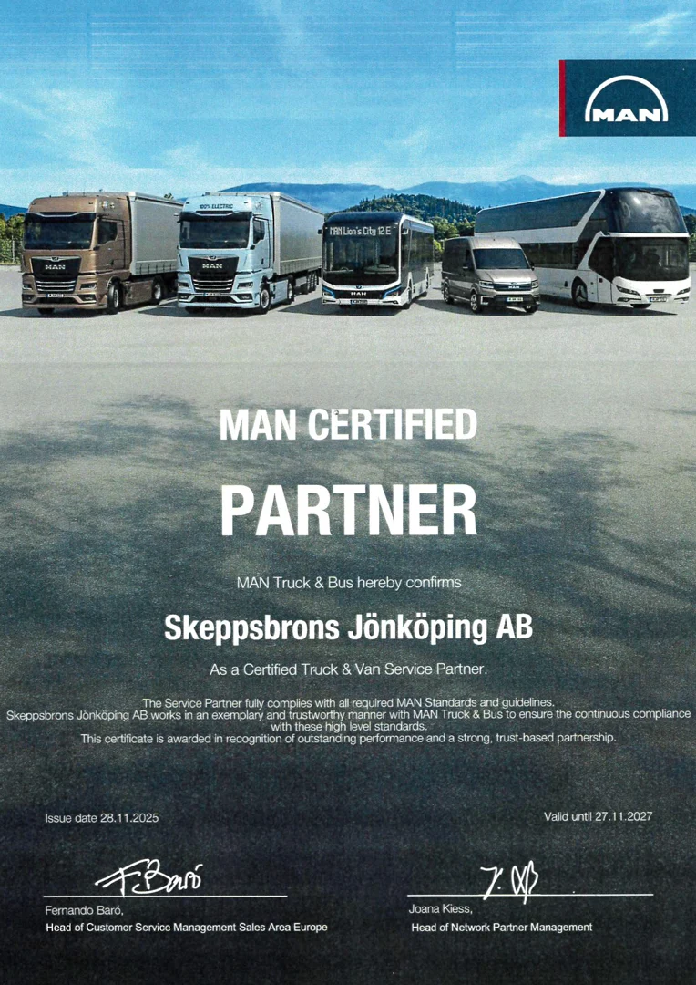 Ceritifering MAN